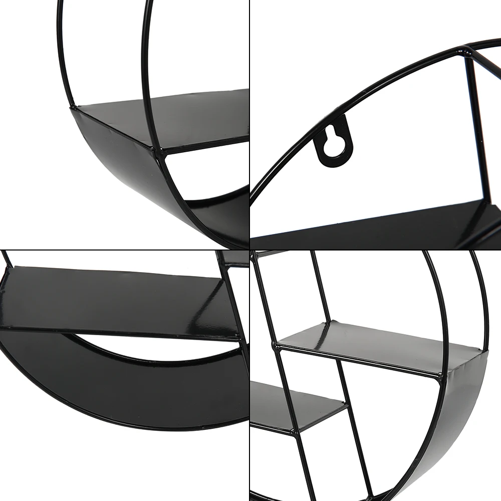 Металлическая Декоративная полка в скандинавском стиле Круглый шестигранный