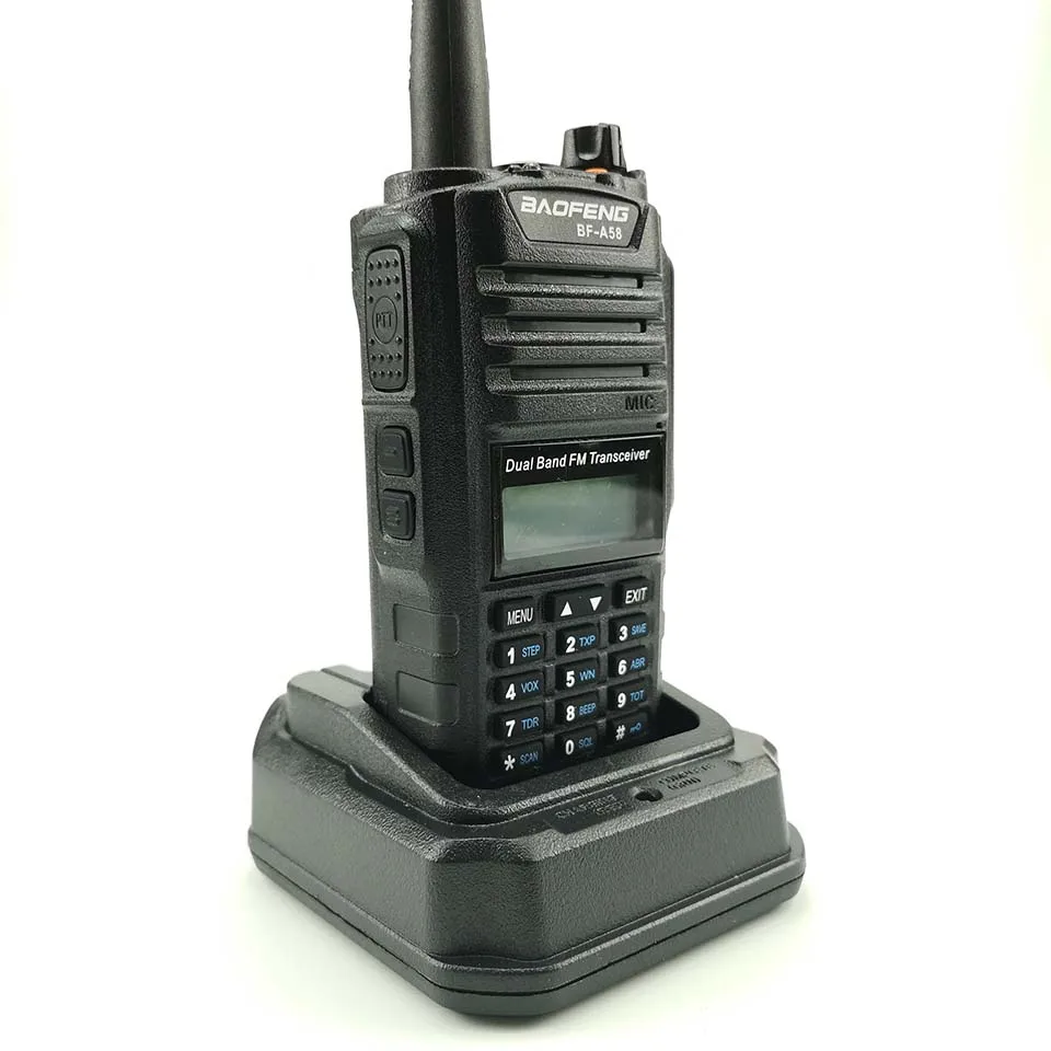 Baofeng BF-A58 Walkie Talkie IP67 Marine Waterproof UHF VHF Dual Band Two Way Radio Station Transceiver Ham Radio Baofeng BF A58