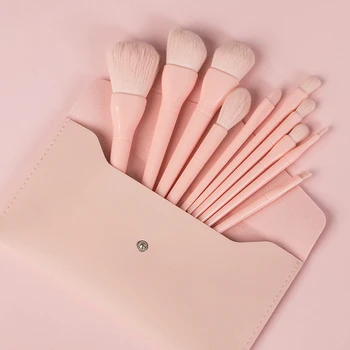 

10PCS Makeup Brushes Sets Powder Foundation Blusher Eyeshadow Brush Candy Green Pink Blue Sliver Cosmetic Colorful Make Up Brush