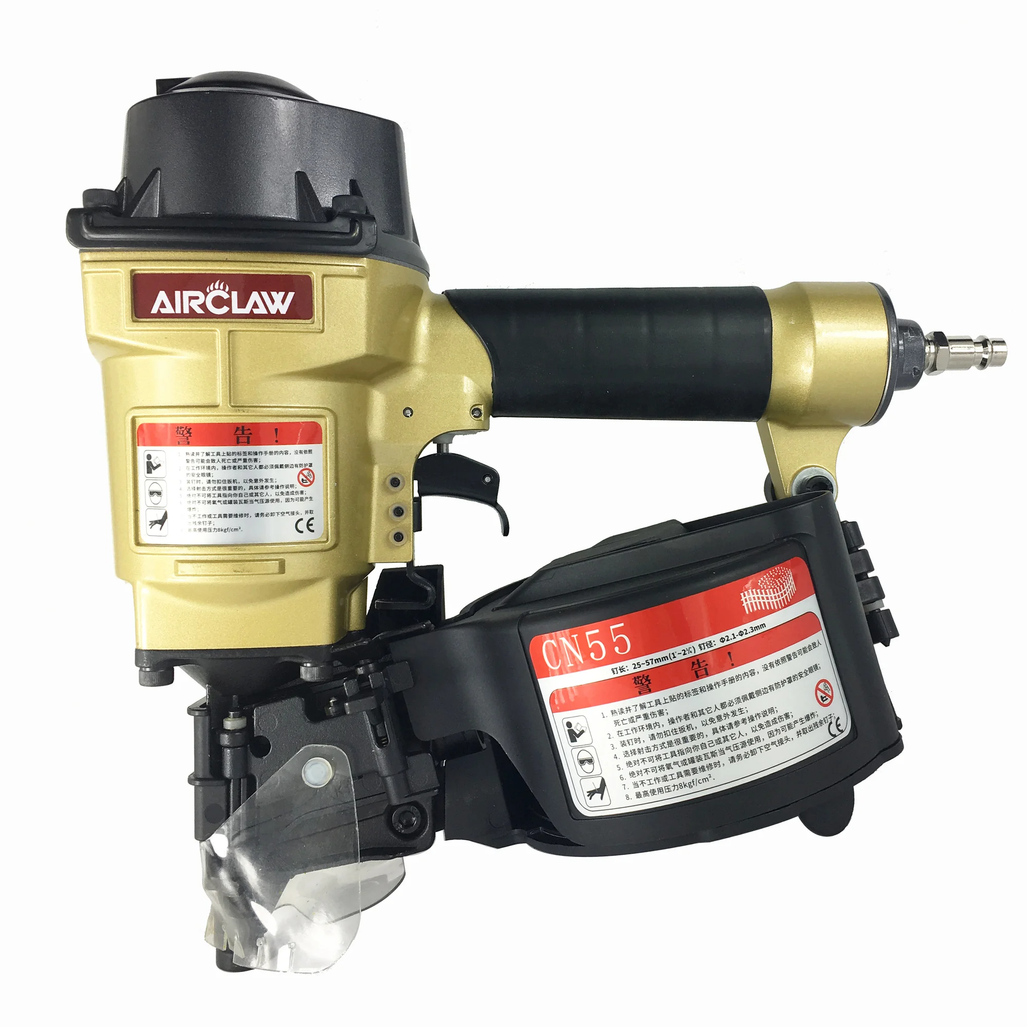 CN55 Air Nail Rolling Gun Pneumatic Siding Coil Nailer Nail Gun Air