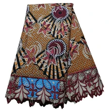 Высококачественная кружевная ткань восковой шнур кружевная ткань Африканская кружевная ткань восковой шнур кружева для женщин Свадебное платье 82907