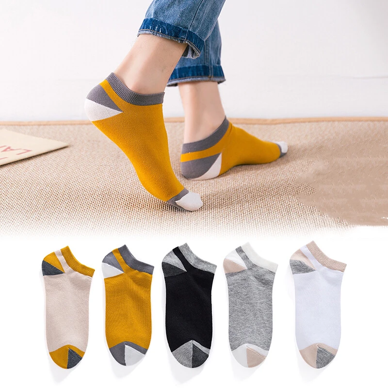 5-Pairs-Lot-Men-s-Socks-New-Non-slip-Silicone-Invisible-Boat-Compression-Socks-Male-Ankle