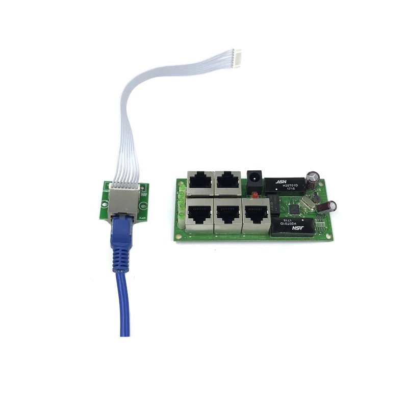 1Transfer module Высокое качество Мини дешевая цена 5 портовый модуль переключателя мануфюрер компания печатная плата 5 порты Ethernet сетевой модуль выключателя - Цвет: 1Transfer module