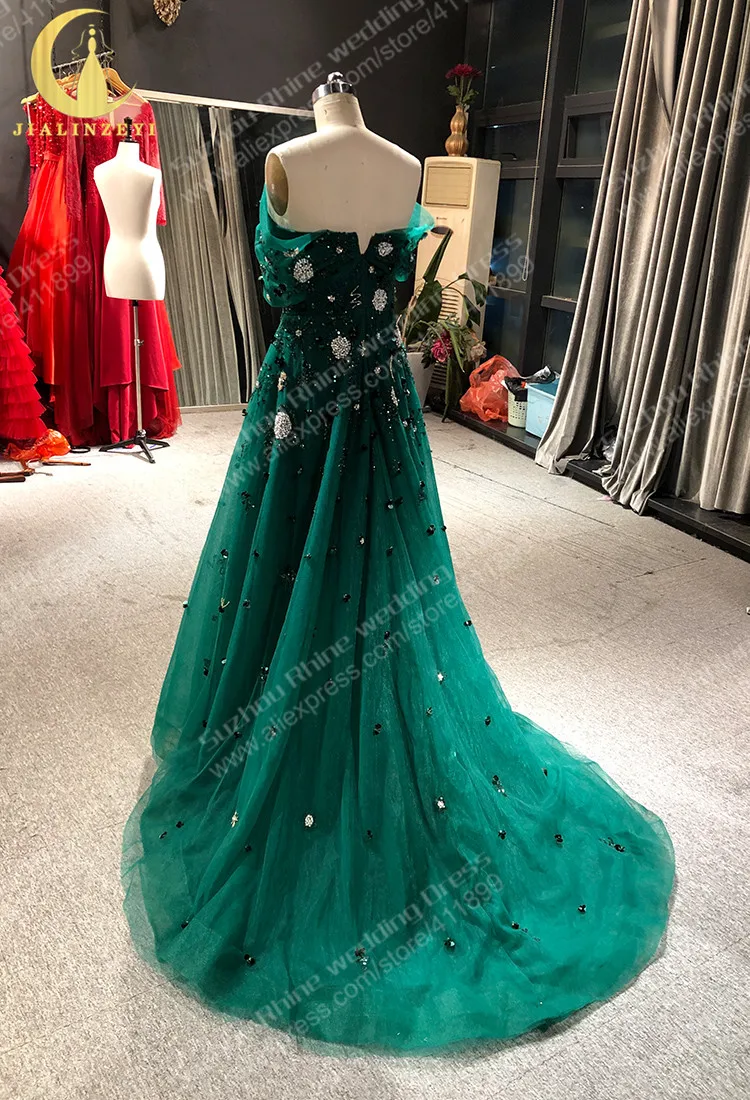 Rhine Real Green Off The Shoulder Beads graduations dresses abiti da cerimonia vestido de fiesta de boda evening dresses - AliExpress 320 Rhine Real Green Off The Shoulder Beads graduations dresses abiti da cerimonia vestido de fiesta de boda evening dresses - AliExpress 320