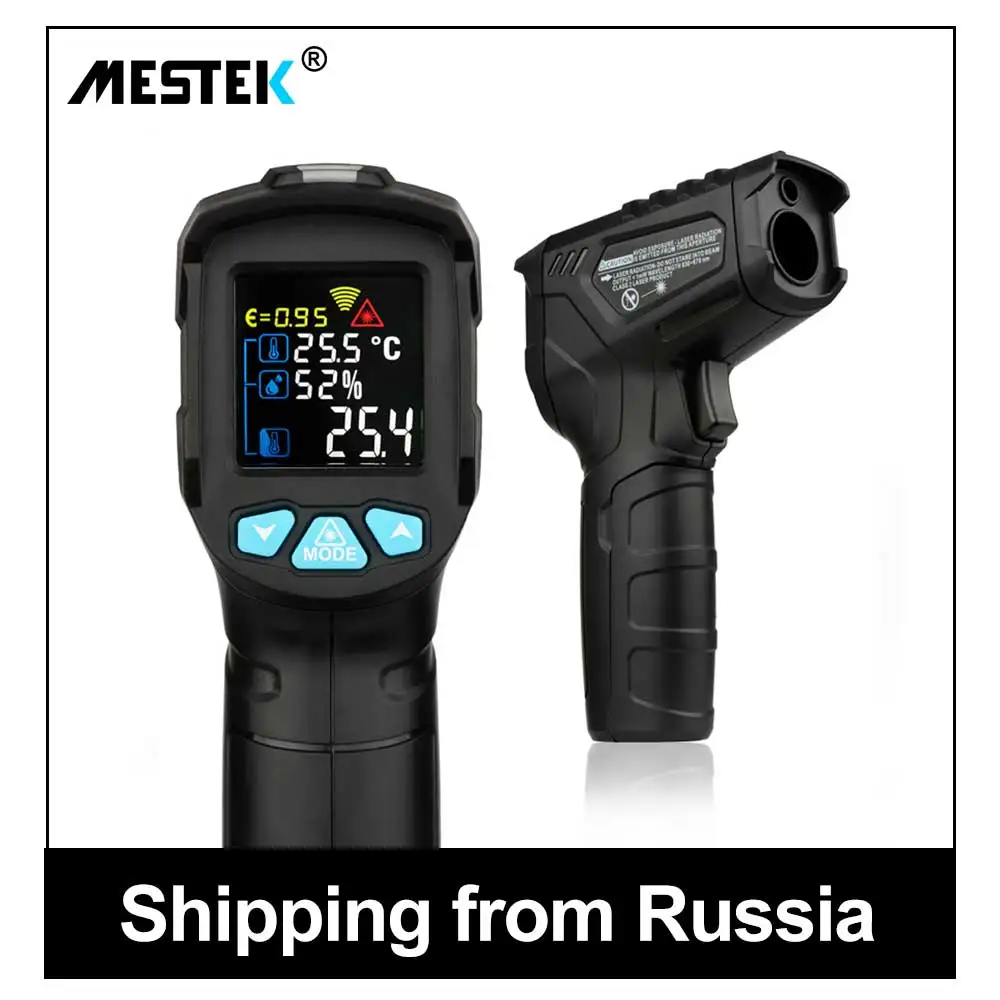 

MESTEK -50-500C IR digital thermometer IR01C humidity meter infrared thermometer hygrometer temperature humidity meter pyrometer