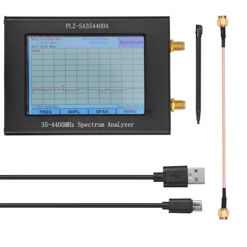 Spectrum Analyzer 35-4400MHz USB2.0 USB3.0 with Tracking Source 3.5 Inch TFT Simple Sweep Generator | Инструменты