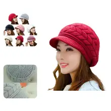 

Popular Beanie Cap Solid Color Lady Pure Color Dome Hat Women Hat Women Hat
