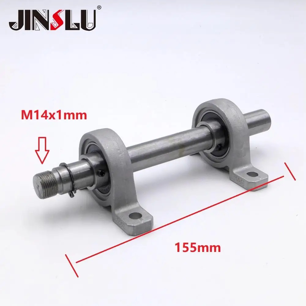 2 Bearing and M14x1mm M14 Spindle Shaft for Mini Lathe Chuck Cartridge