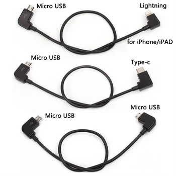 Micro USB-Micro usb rodzaj USB-C złącze Adapter Micro usb Micro usb otg kabel OTG kabel RC dla DJI Mavic Pro iskra powietrza Mavic 2 Drone tanie i dobre opinie HOQO 30cm 0 02 Kabel FPV