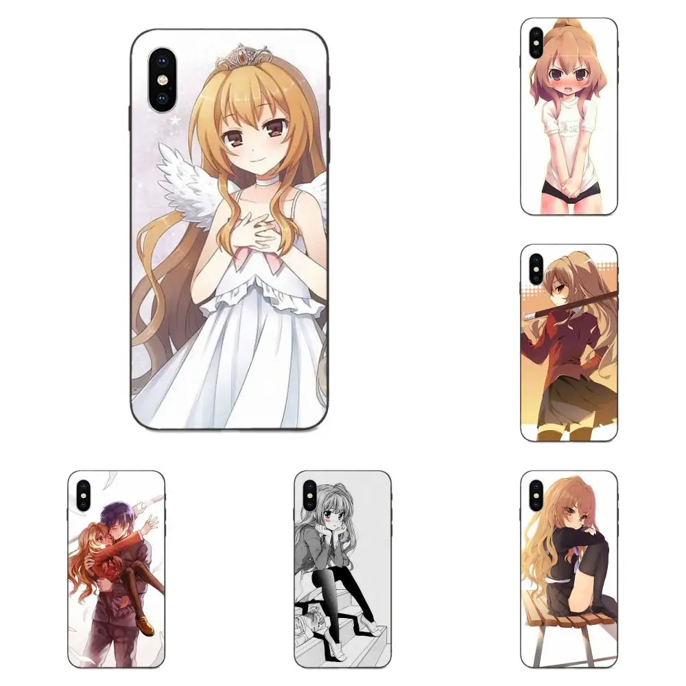 Мягкий Силиконовый ТПУ Черный Стильный чехол Toradora школьная форма айсаки тайки