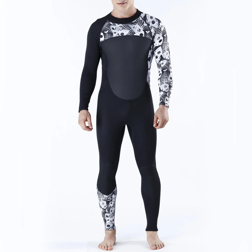 Full Body Swimsuit Diving Suit Wetsuit Long Sleeve Keep Warm Back Zip for Scuba Snorkeling Water Sports Multiple Sizes