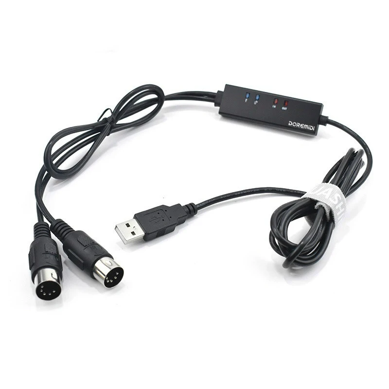 DOREMiDi Беспроводной Bluetooth USB к миди кабель для передачи данных конвертер MIDI адаптер