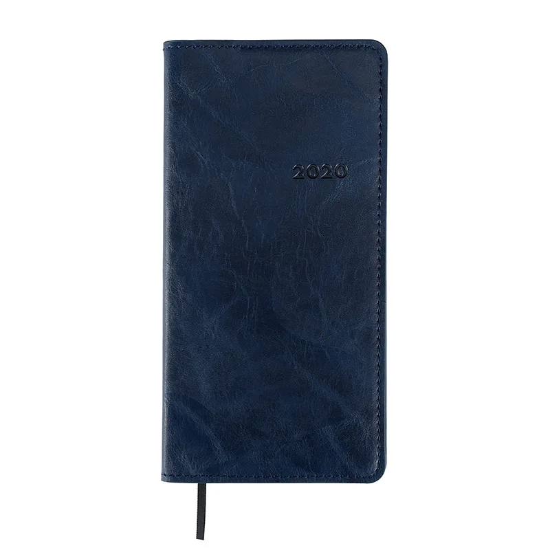 A6 ноутбук искусственная кожа Твердый переплет еженедельник программа Bullet Journal Блокнот подарок Sketchbook дневник - Цвет: Navy