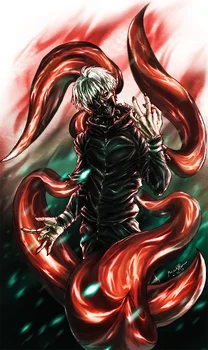 

Anime Poster Tokyo Ghoul Anime Wall Scroll Decoration Poster Art Prints 20 x 28 Inches,No Frame