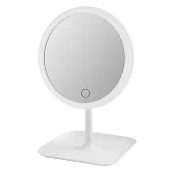 

USB Adjustable Rechargeable LED Fill Light Makeup Mirror Round Shape Cosmetic Mirrors Dressing Table Lamp Cosmetic Mirror