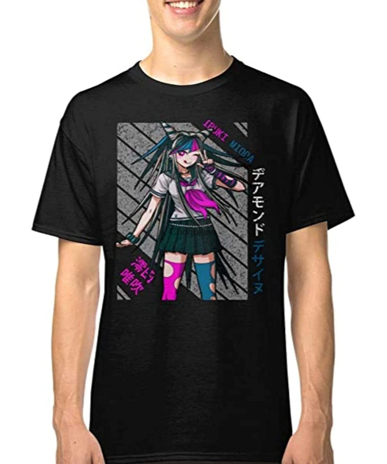 Ibuki Mioda Super Danganronpa 2 7 черная рубашка (1) | Мужская одежда