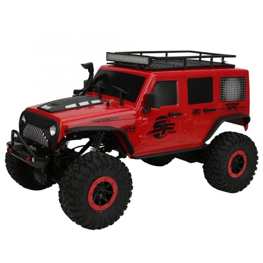 

104311 1/10 2.4G Crawler RC Car Rechargeable 4WD Crawler RC Car Model Toy with LED Light RC toy for kids