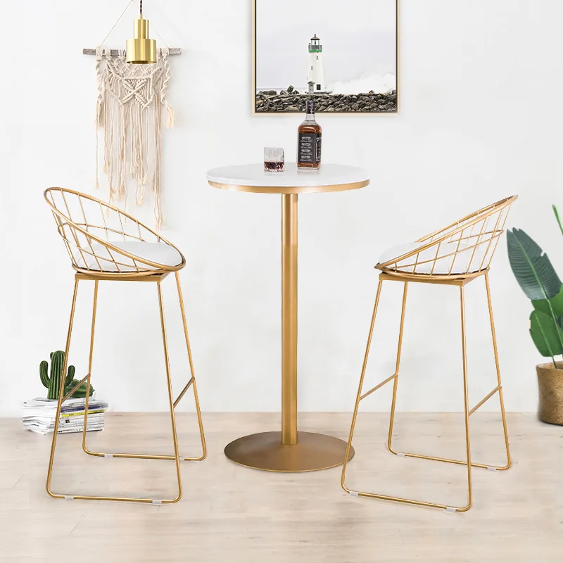 

Nordic Tieyi Bar Chair Bar Stand Simple Bar Chair High Stand Milk Tea Shop Cafe Bar Chair Combination