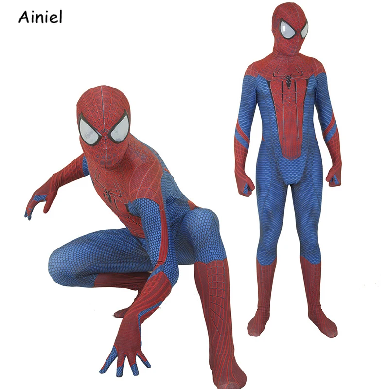 Amazing Spiderman Costume TASM 2 Zentai Spider-Man cosplay costume pour adultes/enfants