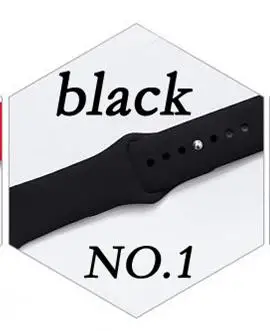 Ремешок для Apple Watch 38 мм 42 мм iWatch 5 ремешок 44 мм 40 мм спортивный силиконовый ремень браслет correa Apple watch 5 4 3 2 аксессуары - Цвет ремешка: black
