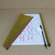 Pincel chinês caligrafia rolagem água escrita bumi personagem grade cursos água escrita prática de papel introdução imitação r