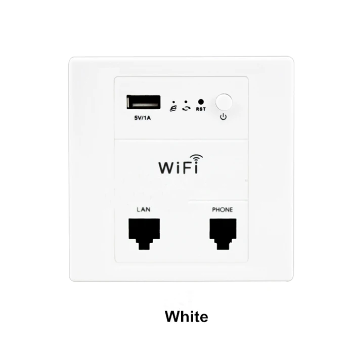 

New In wall Wireless AP USB in Wall WiFi Router Indoor Wi-Fi Access Point POE Supported 86X86MM Wall Socket