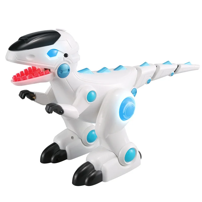 Smart Electric Programe Remote Control Dinosaur Atomization Bionic Swing Tail Sing&Dance Cool Lights Remote Control Dinosaur Toy 6