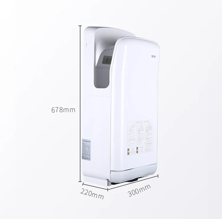 Fully Automatic Induction Hand Dryer TS-8800 Hotel office buildings High Speed Sided Jet Type Dry Hand Drying machine 220v 1650w