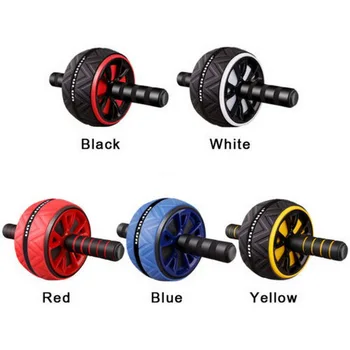 

ABS Abdominal Roller Exercise Wheel Fitness Equipment Mute Roller For Arms Back Belly Core Trainer Body Shape Training Supplies