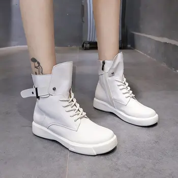 

2019 autumn and winter new Martin boots women Fashion simple solid color comfortable casual boots