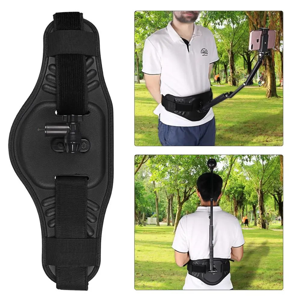 Wearable Belt Waistband Mount Bracket For GoPro Hero 5 6 7 8 Insta360 Fusion Panoramic Yi 4K SJCAM Tripod Selfie Stick Adapter