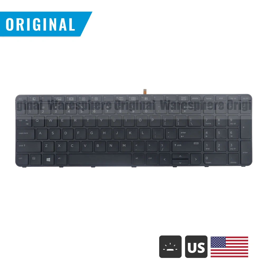 Новая Оригинальная клавиатура с подсветкой США для HP Probook 450 455 470 G3 G4 818250