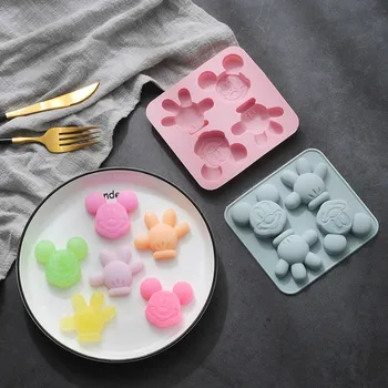 

Silicone Mold 4-Piece Cake Mold DIY Baking Tool fondant cake decoration Chocolate Ice Grid Complementary Food Candy Cookie Mold
