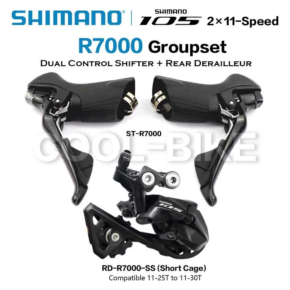 Shimano-リアディレイラーキット105 r7000,2x11スピード,r7000