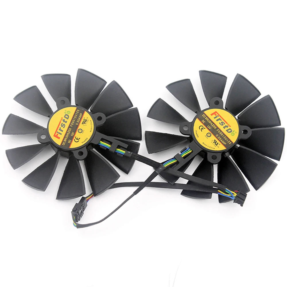 

2 шт./партия, Охлаждающие вентиляторы для видеокарты ASUS GTX970 980