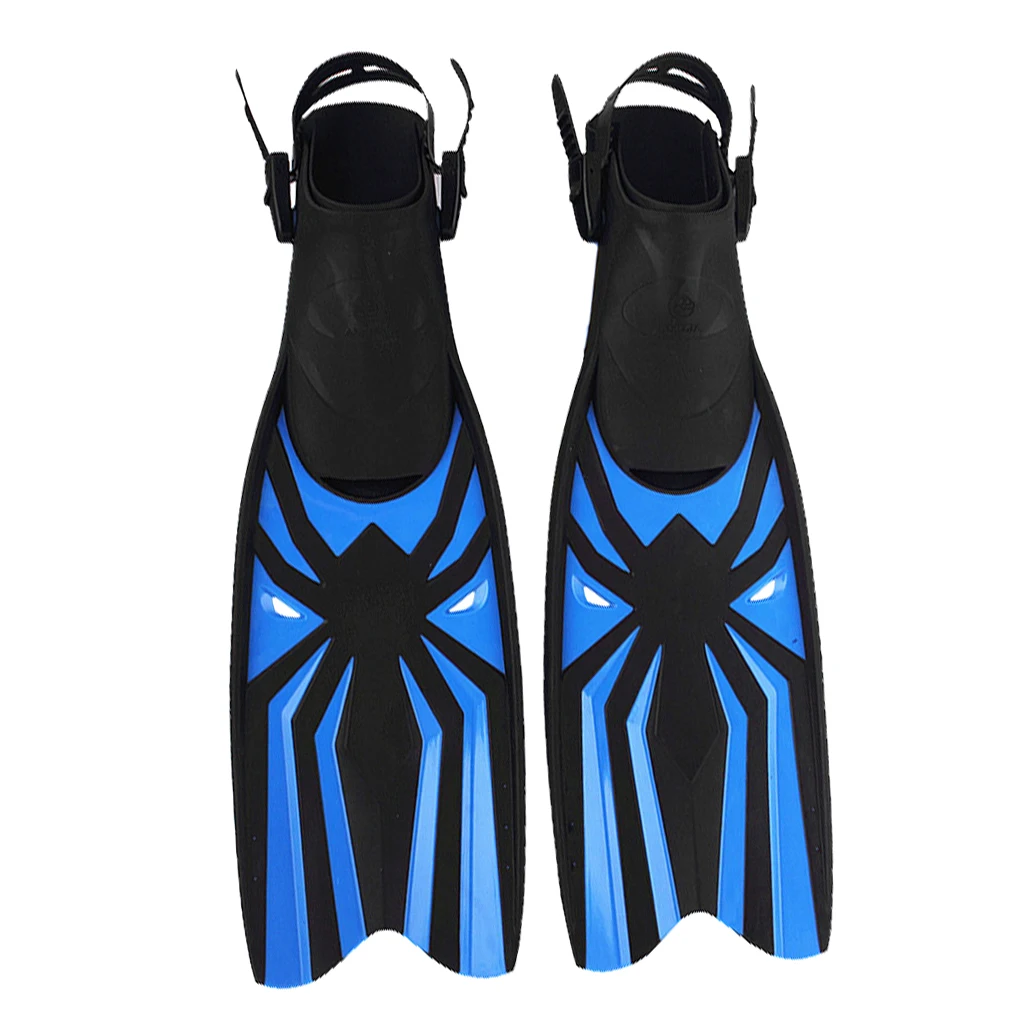 Snorkeling Swim Fins Open Heel Adjustable Swim Diving Flippers for
