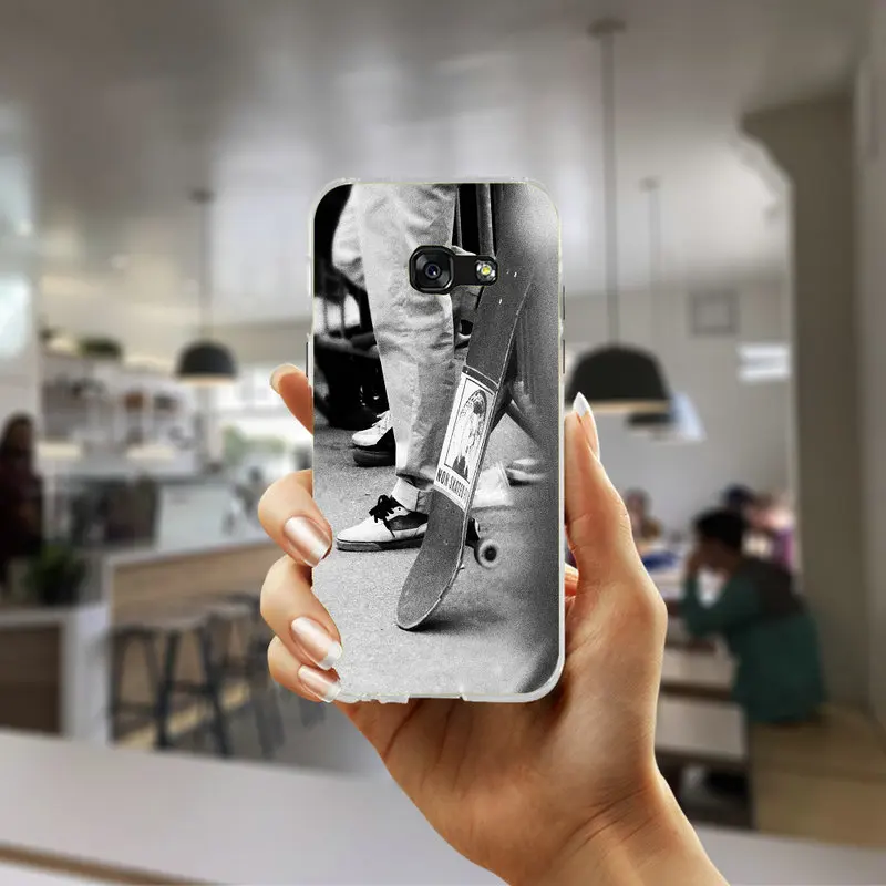 Мягкий чехол-накладка для мобильного телефона из ТПУ чехол для Samsung Galaxy J5 J7 J3 J2 J1 A7 A5 A3 чехол Модный скейтборд скейт Santa Cruz