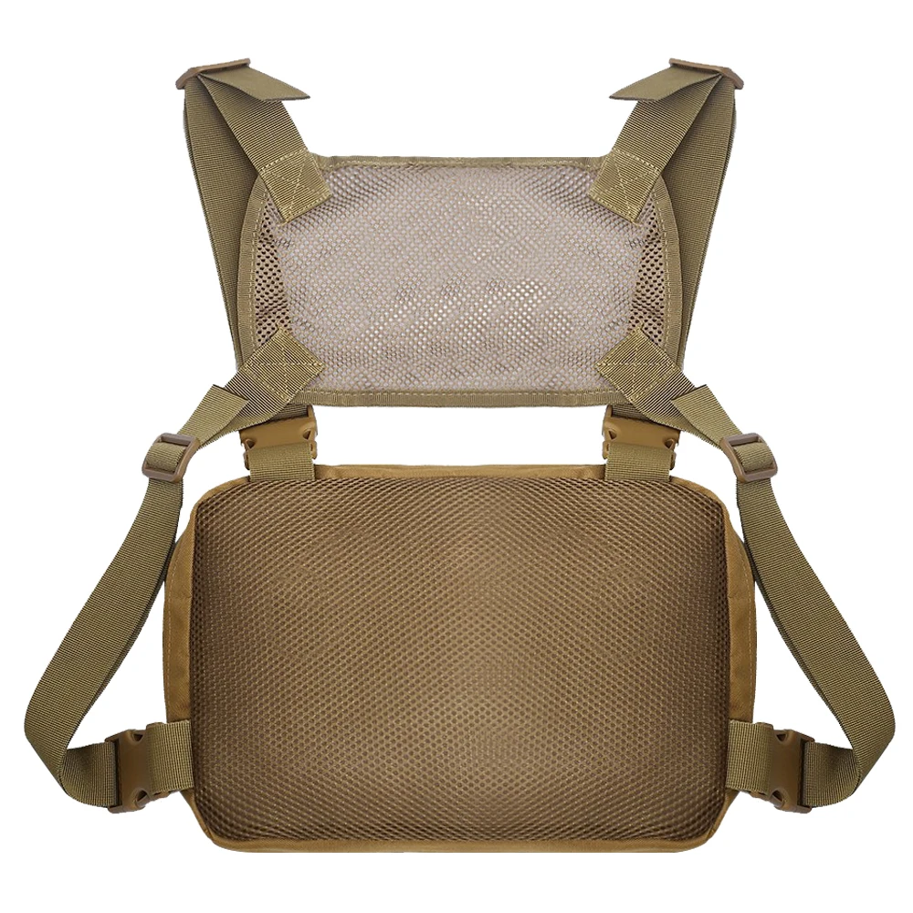 Sac Tactique De Poitrine Kyrio Chest Rig Bag - Molle - Pochette Radio - Noir