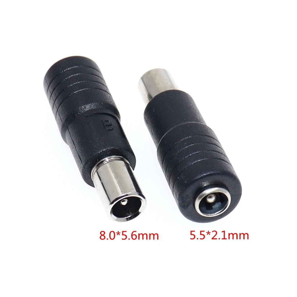 DC jack 8.0*1.6/8.0x1.6mm Male to 5.5x2.1mm Female DC Power Adapter For Xiaomi Laptop Balance Scooter Charging Jack Plug conversion plug plug conversion socket wall charger adapter universal socket adapter power socket adapter power plug adapter phone charging adapter phone charger plug