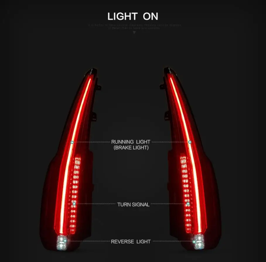 Автомобильный стильный задний светильник VLAND для Tahoe, светодиодный задний фонарь, для TAHOE/Suburban, задний светильник с поворотом+ задний светильник