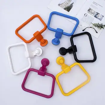 

Vacuum Suction Cup Towel Ring Kitchen Towel Hook Holder Bathroom Storage Shelf