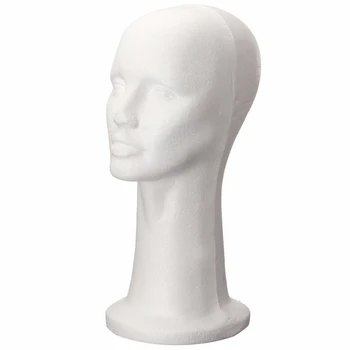 

Styrofoam Foam Head Cap Hat Display Model Manikin Mannequin Wig Hair Glasses