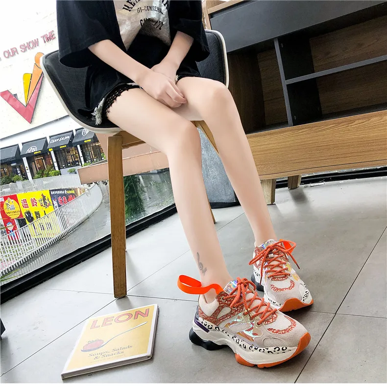 CAGILKZEL 2019 Women Platform Sneakers Fashion Woman Sneakers Shoes Casual Flats Soft Woman Chunky Shoes Ladies Shoes (11)