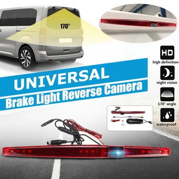 

Universal Brake Stop LED Light Reverse Backup Rear View Camera Waterproof Night Camera