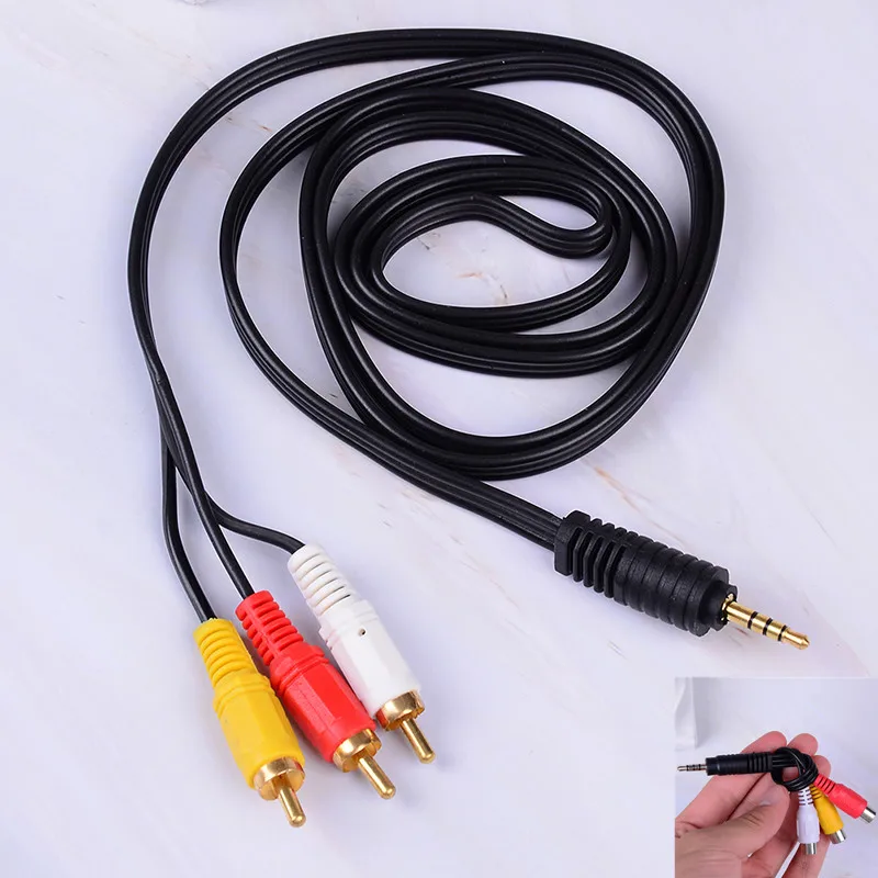 

3.5mm Jack Plug To 3 RCA Plugs Male To Male/ Male To 3rca Female Audio Video AV Adapter Cable