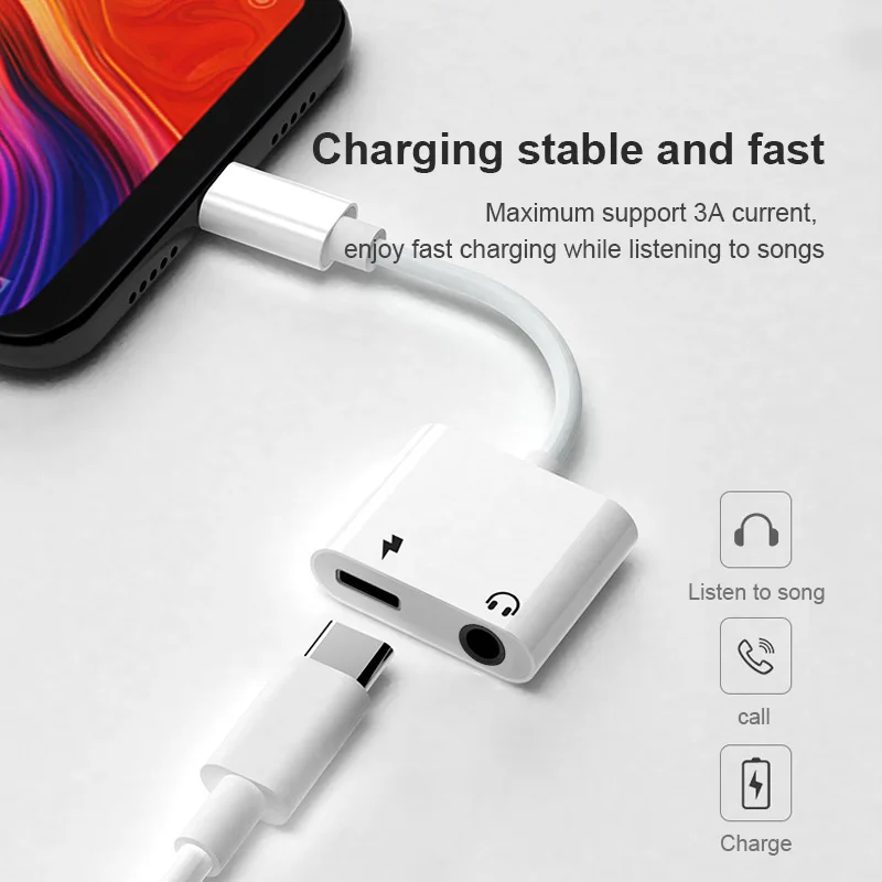 Bkscy Type C To 3 5mm Earphone Jack Adapter for Huawei P30 P20 Mate20 Pro Nova5 Audio Cable Headphone Charging USB C Converter