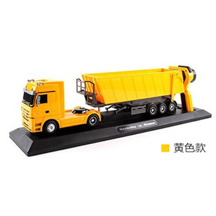 yellow RC самосвал наклонная тележка радио управление наконечник Грузовик Авто подъем инженерный контейнер Модель автомобиля игрушки подарок - Цвет: yellow