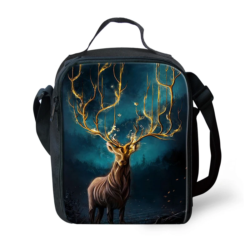 

HaoYun Children's School Insulated Lunch Bags Cute Deer Pattern Kids Waterproof Lunch Box Family Outdoor Picnic Container