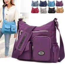 Женский водонепроницаемый ультра-светильник, сумка на плечо, уличная дорожная сумка, Повседневная сумка-мессенджер, сумка-мессенджер, Женская одноцветная сумка
