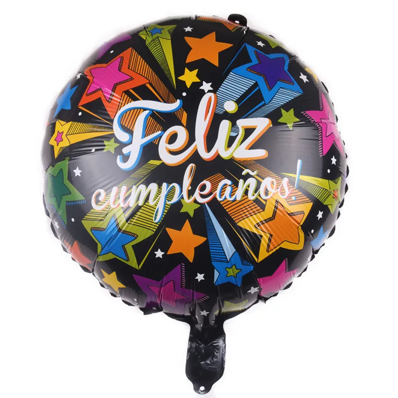 10 шт 18inch испанский фольгированные шары «С Днем Рождения» Feliz cumpleaños Te Quiero воздуха следа событие вечерние украшения воздуха Golobs